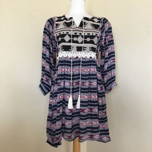 Hayden Los Angeles Dress Boho Tassel Size S